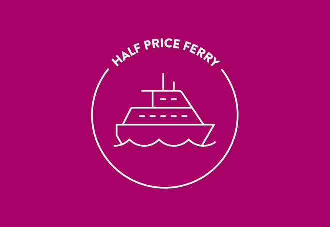Half price ferry logo